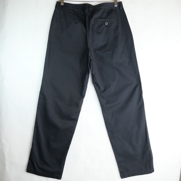 L.L. Bean Favorite Fit Womens 6 Navy Bayside Wrinkle Free Cotton Trouser Pant - Picture 5 of 12